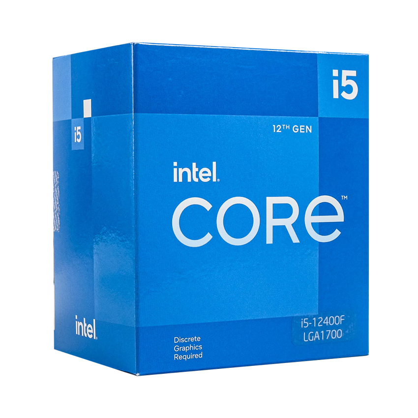 CPU Intel Core I5 12400F (2.5GHz Turbo 4.4GHz) 6 Nhân 12 Luồng, Cache 18MB, Socket LGA 1700)